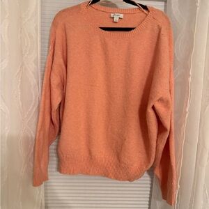 Chic Peach Crew Neck Sweater